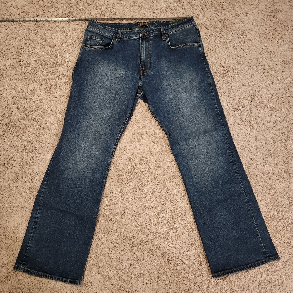 TECOVAS STRAIGHT CUT JEANS 38X30 EUC!